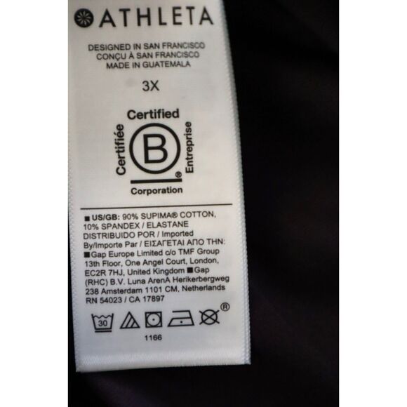 Athleta 413178-04 Women's Sz 3X Iris Purple Essential V-Neck Long Sleeve Top - Picture 5 of 6